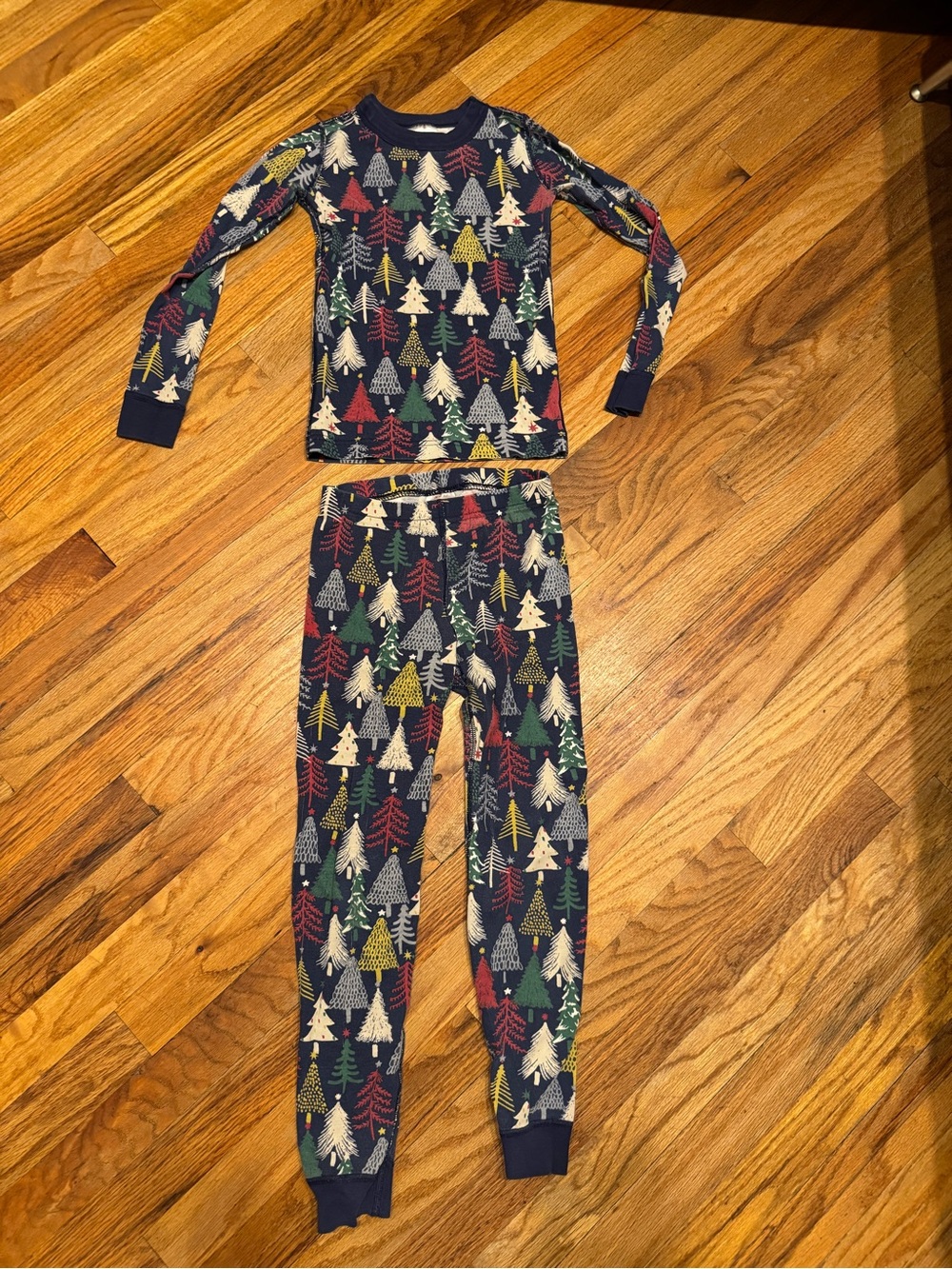 Hanna Andersson Kids Christmas Tree Print Pajama Set